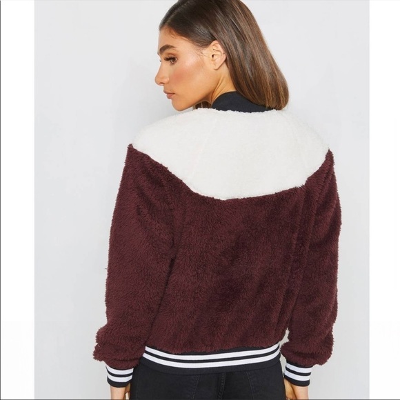 Nike NSW Sherpa Teddy Wolf Bomber Jacket - Picture 3 of 8